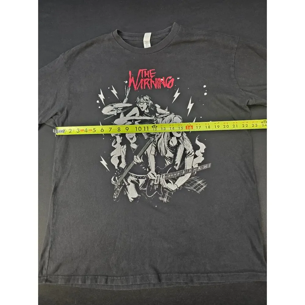 The Warning Error World Tour 2023 North America Band T-Shirt XL Black Rock